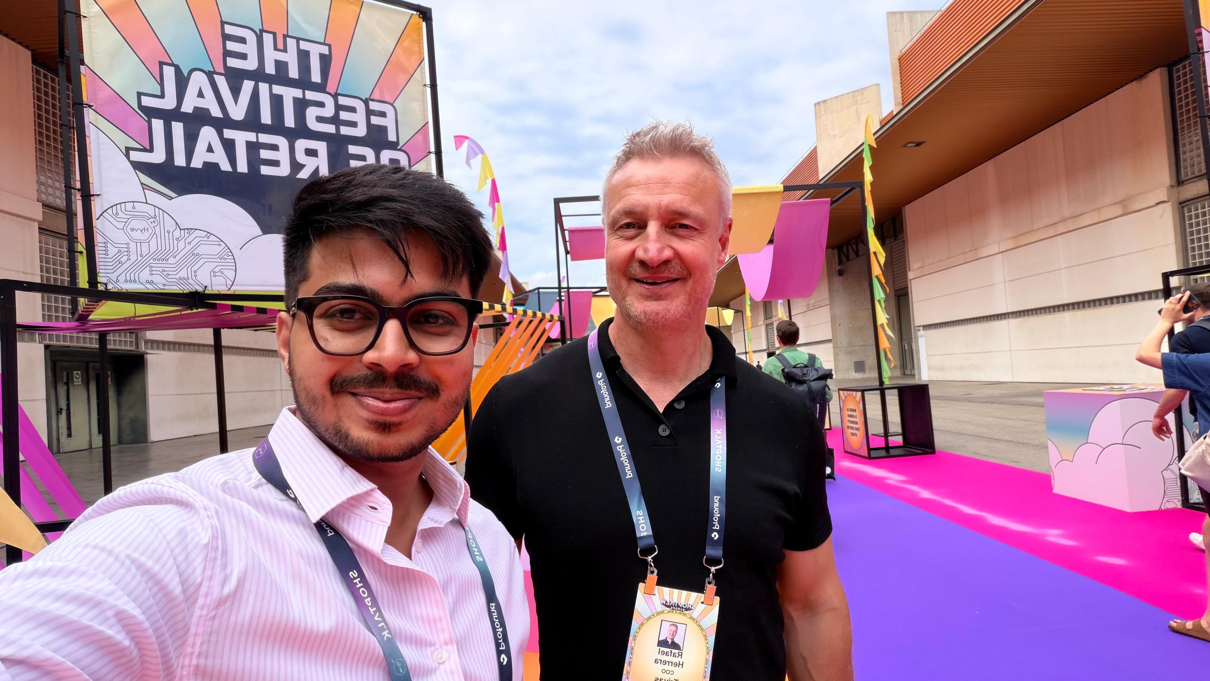 Trivas team at The Festival of Retail entrance