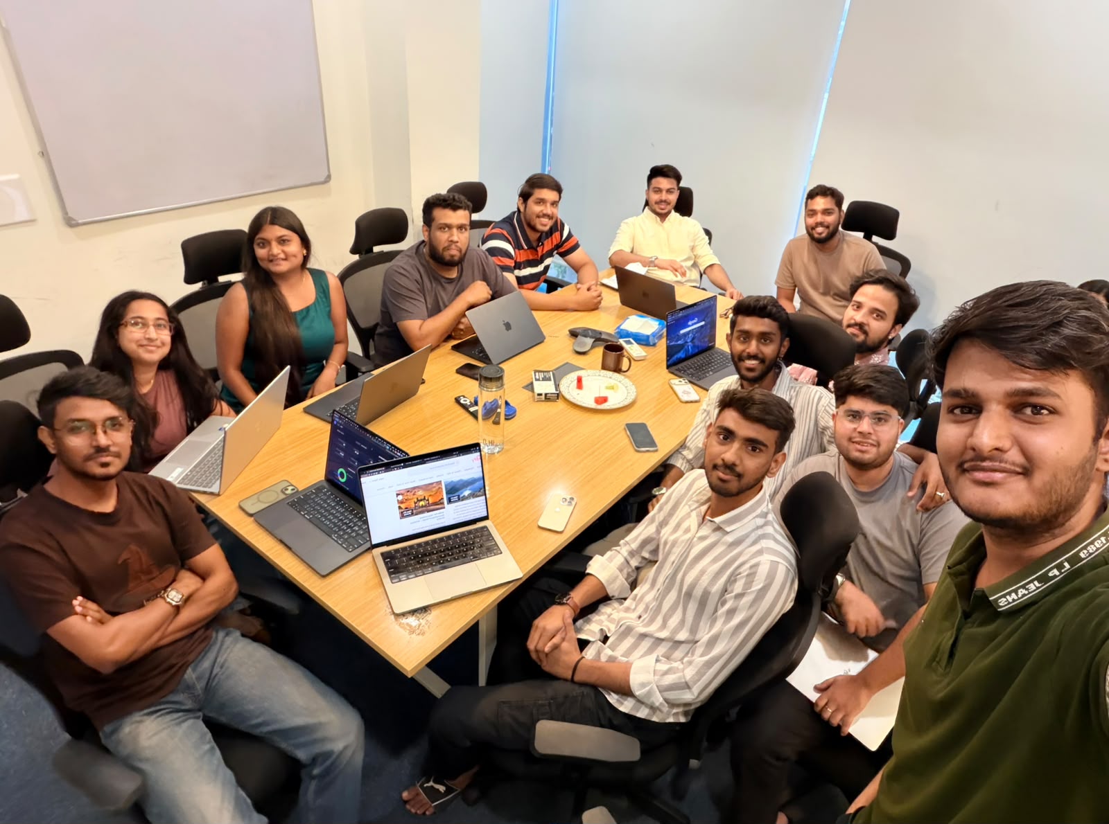 Trivas team working session in the office